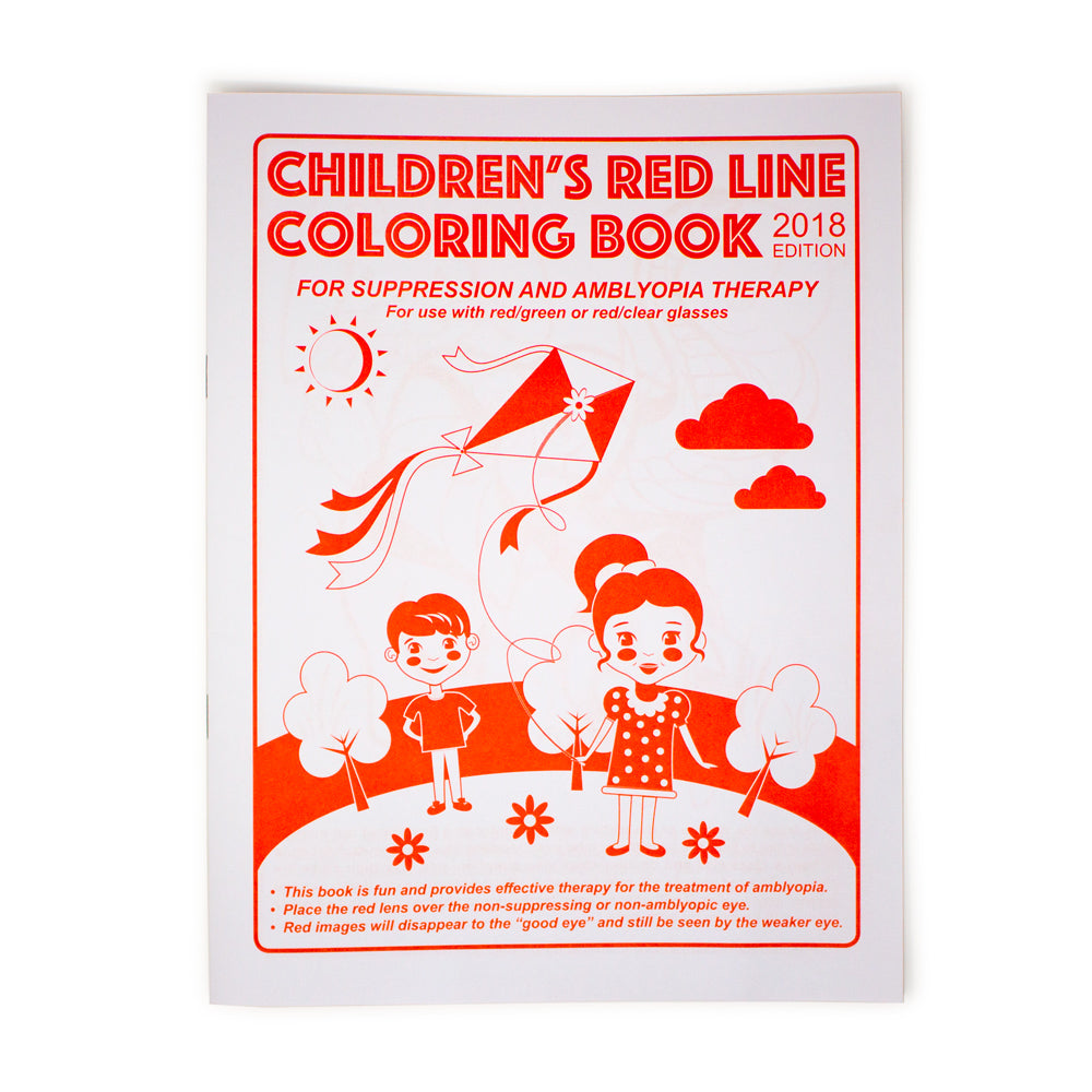 Libro para colorear de línea roja